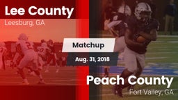 Matchup: Lee County High vs. Peach County  2018