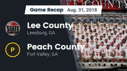 Recap: Lee County  vs. Peach County  2018