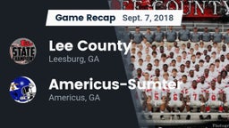 Recap: Lee County  vs. Americus-Sumter  2018