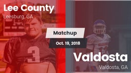Matchup: Lee County High vs. Valdosta  2018