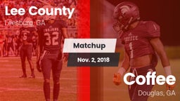 Matchup: Lee County High vs. Coffee  2018