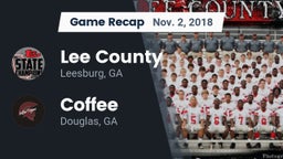 Recap: Lee County  vs. Coffee  2018