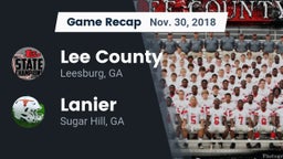 Recap: Lee County  vs. Lanier  2018