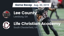 Recap: Lee County  vs. Life Christian Academy  2019