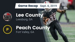 Recap: Lee County  vs. Peach County  2019