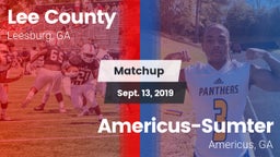 Matchup: Lee County High vs. Americus-Sumter  2019