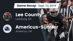 Recap: Lee County  vs. Americus-Sumter  2019