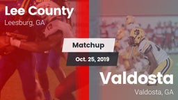 Matchup: Lee County High vs. Valdosta  2019