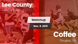 Matchup: Lee County High vs. Coffee  2019