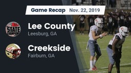 Recap: Lee County  vs. Creekside  2019