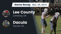 Recap: Lee County  vs. Dacula  2019