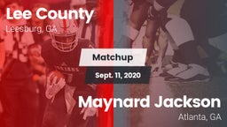 Matchup: Lee County High vs. Maynard Jackson  2020