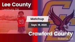 Matchup: Lee County High vs. Crawford County  2020