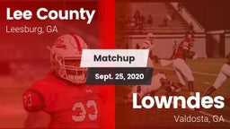 Matchup: Lee County High vs. Lowndes  2020