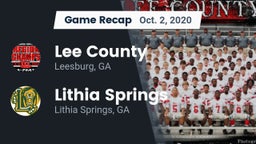 Recap: Lee County  vs. Lithia Springs  2020