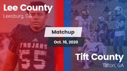 Matchup: Lee County High vs. Tift County  2020