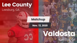 Matchup: Lee County High vs. Valdosta  2020