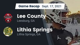 Recap: Lee County  vs. Lithia Springs  2021