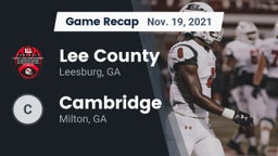 Recap: Lee County  vs. Cambridge  2021