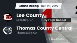 Recap: Lee County  vs. Thomas County Central  2022