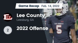 Recap: Lee County  vs. 2022 Offense 2022