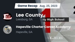 Recap: Lee County  vs. Hapeville Charter Career Academy 2023