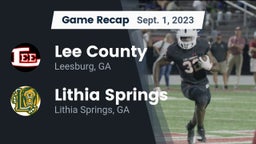 Recap: Lee County  vs. Lithia Springs  2023