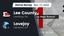 Recap: Lee County  vs. Lovejoy  2023