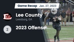 Recap: Lee County  vs. 2023 Offense 2023