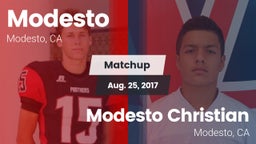 Matchup: Modesto  vs. Modesto Christian  2017