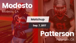 Matchup: Modesto  vs. Patterson  2017