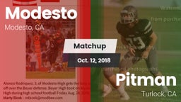 Matchup: Modesto  vs. Pitman  2018