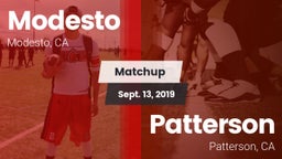 Matchup: Modesto  vs. Patterson  2019