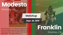 Matchup: Modesto  vs. Franklin  2019