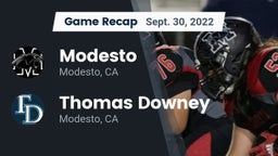 Recap: Modesto  vs. Thomas Downey  2022