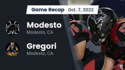 Recap: Modesto  vs. Gregori  2022