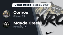 Recap: Conroe  vs. Mayde Creek  2020