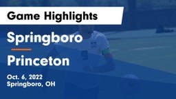 Springboro  vs Princeton  Game Highlights - Oct. 6, 2022