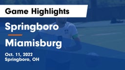 Springboro  vs Miamisburg  Game Highlights - Oct. 11, 2022