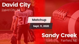 Matchup: David City High vs. Sandy Creek  2020
