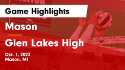Mason  vs Glen Lakes High Game Highlights - Oct. 1, 2022