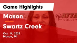 Mason  vs Swartz Creek  Game Highlights - Oct. 14, 2023