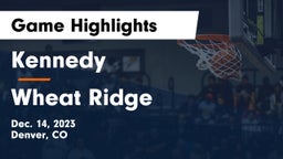 Kennedy  vs Wheat Ridge  Game Highlights - Dec. 14, 2023