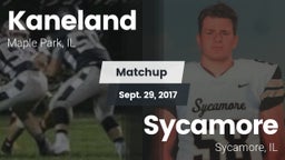 Matchup: Kaneland  vs. Sycamore  2017
