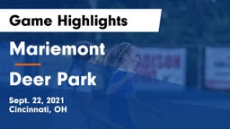 Mariemont  vs Deer Park  Game Highlights - Sept. 22, 2021