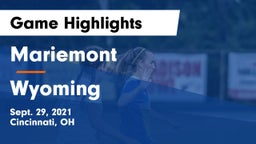Mariemont  vs Wyoming  Game Highlights - Sept. 29, 2021