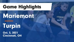 Mariemont  vs Turpin  Game Highlights - Oct. 3, 2021