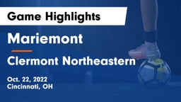 Mariemont  vs Clermont Northeastern  Game Highlights - Oct. 22, 2022