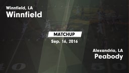 Matchup: Winnfield High vs. Peabody  2016