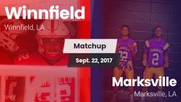 Matchup: Winnfield High vs. Marksville  2017